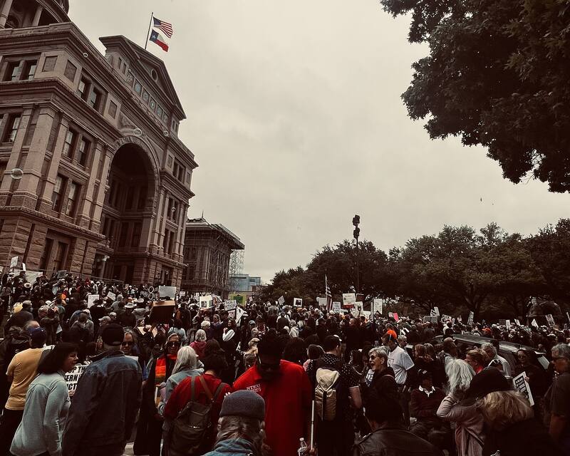 Hands Off protest at the Texas State Capitol in Austin, 2025